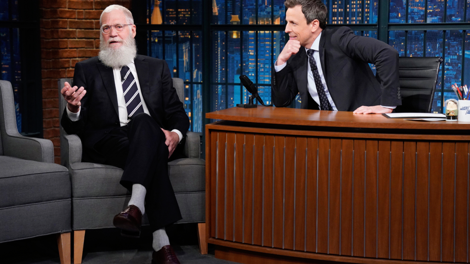 David Letterman ‘Proud’ of Seth Meyers After Donald Trump Attacks